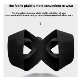 Fitness Heavy Shoulder Straps, Adjustable Fitness Posture Corrector Training Straps, Back Straightener Posture Corrector For Men Weight Training, (Option: S)