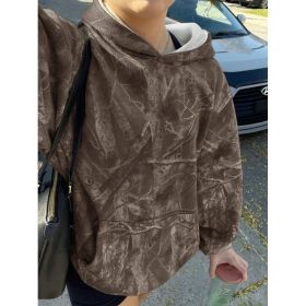 Hoodie Hot Sale Long Sleeve Jungle Maple Leaf Branches (Option: Color 4-S)
